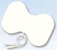 4"x6" Foam Butterfly back therapy Electrode Pack of 1